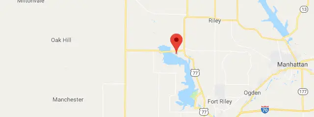 Map of Fort Riley Marina Primitive Camping
